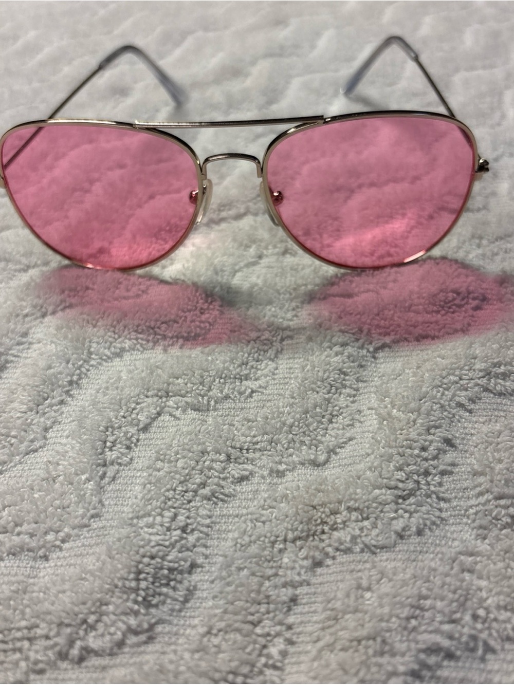 Aviator Pink Lens Women's Sunglasses